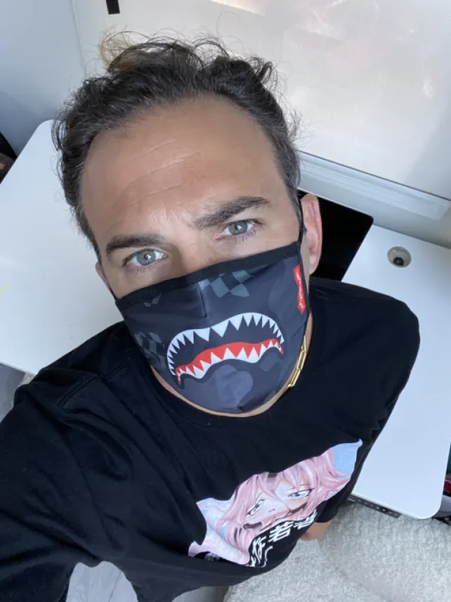 FACE MASKS>SPRAYGROUND ADULT 3AM FORM-FITTING FACE MASK