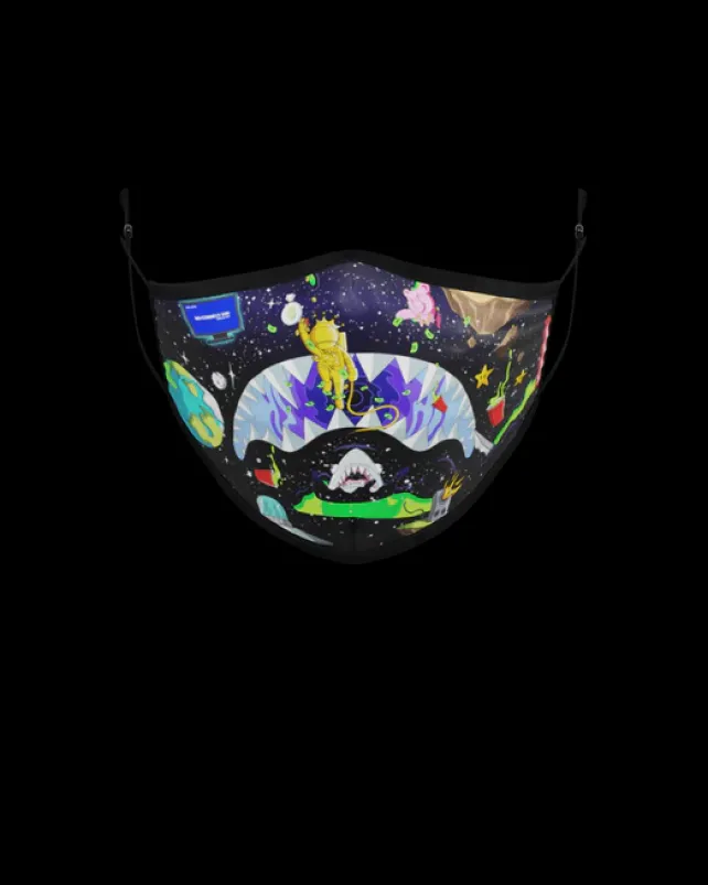 FACE MASKS>SPRAYGROUND ADULT ASTRO PARTY FORM-FITTING FACE MASK