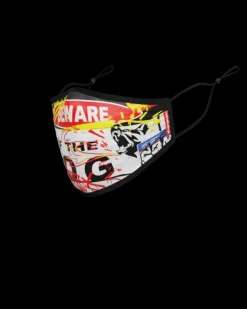 FACE MASKS>SPRAYGROUND ADULT BEWARE OF THE DOG FORM-FITTING FACE MASK