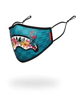 FACE MASKS>SPRAYGROUND ADULT BLOSSOM SHARK FORM FITTING FACE MASK