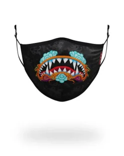 FACE MASKS>SPRAYGROUND ADULT DRAGON SHARK FORM FITTING FACE MASK