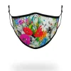 FACE MASKS>SPRAYGROUND ADULT FLORAL MONEY FORM FITTING FACE MASK