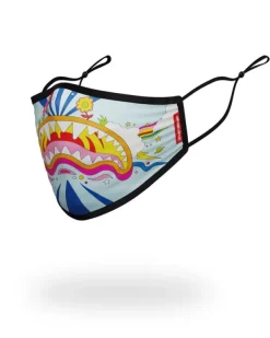 FACE MASKS>SPRAYGROUND ADULT GROOVY SHARK FORM FITTING FACE MASK