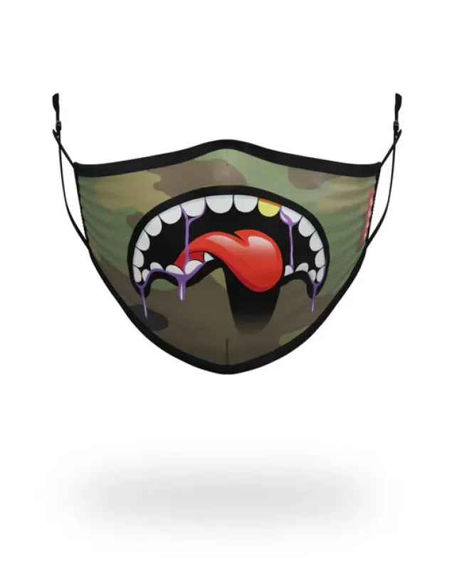 FACE MASKS>SPRAYGROUND ADULT LUCID SHARK FORM FITTING FACE MASK