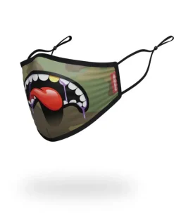 FACE MASKS>SPRAYGROUND ADULT LUCID SHARK FORM FITTING FACE MASK