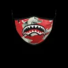 FACE MASKS>SPRAYGROUND ADULT MONEY CAMO (RED) FORM-FITTING FACE MASK