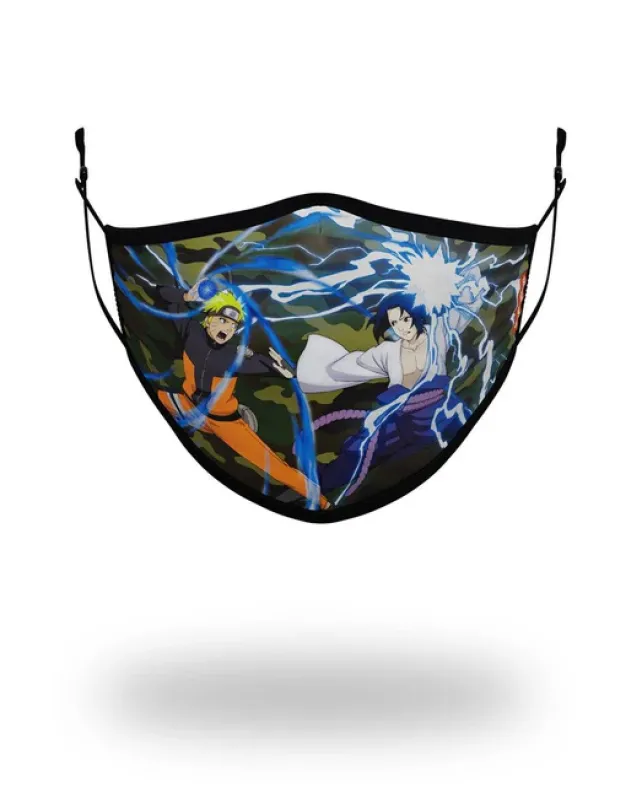 FACE MASKS>SPRAYGROUND ADULT NARUTO VS SASUKE FORM FITTING FACE-COVERING