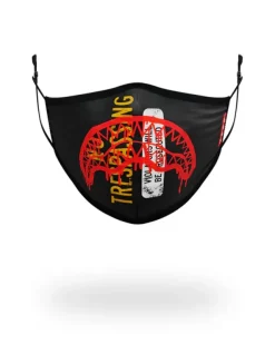 FACE MASKS>SPRAYGROUND ADULT NO TRESSPASSING FORM FITTING FACE MASK
