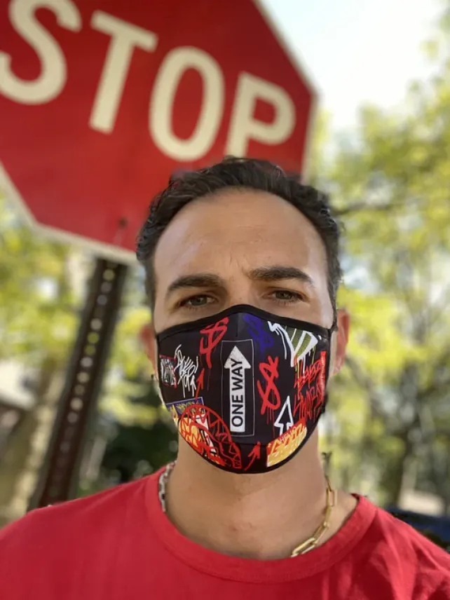 FACE MASKS>SPRAYGROUND ADULT ONE WAY FORM-FITTING FACE MASK
