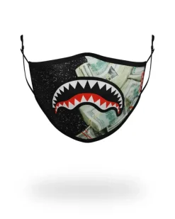 FACE MASKS>SPRAYGROUND ADULT PARTY SHARK FORM FITTING FACE MASK