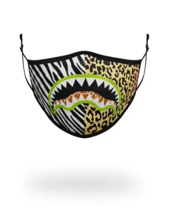 FACE MASKS>SPRAYGROUND ADULT SAFARI SHARK FORM FITTING FACE MASK