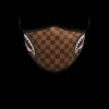 FACE MASKS>SPRAYGROUND ADULT SHARKS IN PARIS (SIDE SHARK) FORM-FITTING FACE MASK