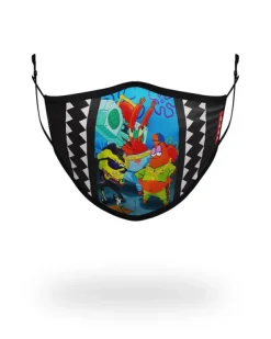 FACE MASKS>SPRAYGROUND ADULT SPONGEBOB TRACK SUIT FORM FITTING FACE-COVERING