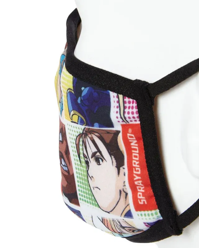 FACE MASKS>SPRAYGROUND ADULT STREET FIGHTER PLAYER SELECT FORM FITTING FACE-COVERING