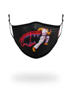 FACE MASKS>SPRAYGROUND ADULT STREET FIGHTER RYU SHARK FORM FITTING FACE-COVERING