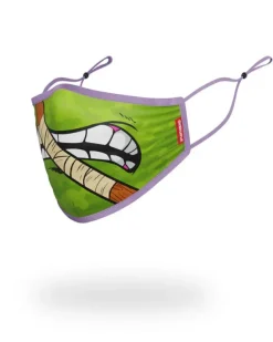 FACE MASKS>SPRAYGROUND ADULT TMNT: DONATELLO SHARK FORM FITTING FACE-COVERING