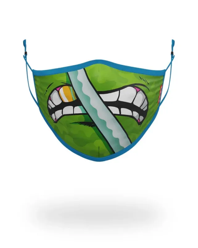 FACE MASKS>SPRAYGROUND ADULT TMNT: LEONARDO SHARK FORM FITTING FACE-COVERING