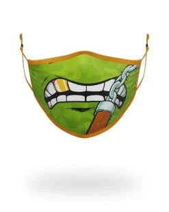 FACE MASKS>SPRAYGROUND ADULT TMNT: MICHELANGELO SHARK FORM FITTING FACE-COVERING