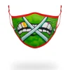 FACE MASKS>SPRAYGROUND ADULT TMNT: RAPHAEL SHARK FORM FITTING FACE-COVERING