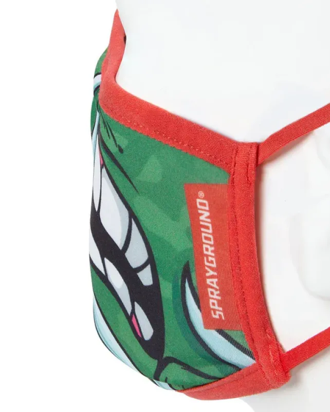 FACE MASKS>SPRAYGROUND ADULT TMNT: RAPHAEL SHARK FORM FITTING FACE-COVERING