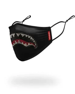 FACE MASKS>SPRAYGROUND ADULT TRINITY SHARK FORM FITTING FACE MASK