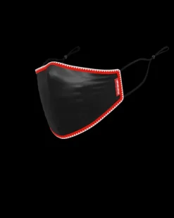FACE MASKS>SPRAYGROUND ADULT VERTICAL SHARK (BLACK) FORM-FITTING FACE MASK