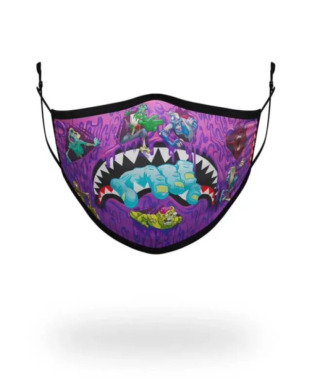 FACE MASKS>SPRAYGROUND ADULT ZOMBIE SHARK FORM FITTING FACE MASK