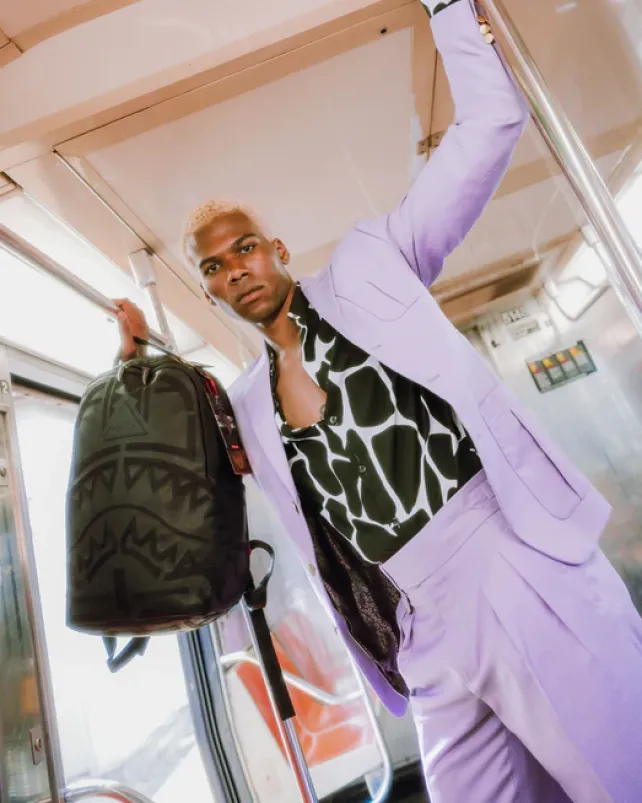 BACKPACKS>SPRAYGROUND AFRICAN INTELLIGENCE 9 APEX GENIUS BACKPACK - SANDFLOWER COLLAB
