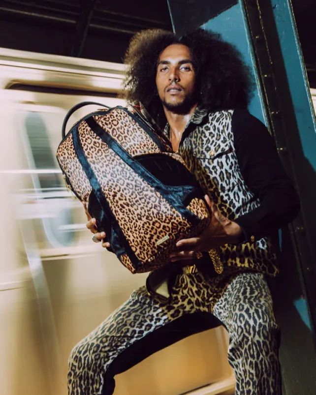 BACKPACKS>SPRAYGROUND AFRICAN INTELLIGENCE 9 COURAGE LIVES ON BACKPACK - SANDFLOWER COLLAB