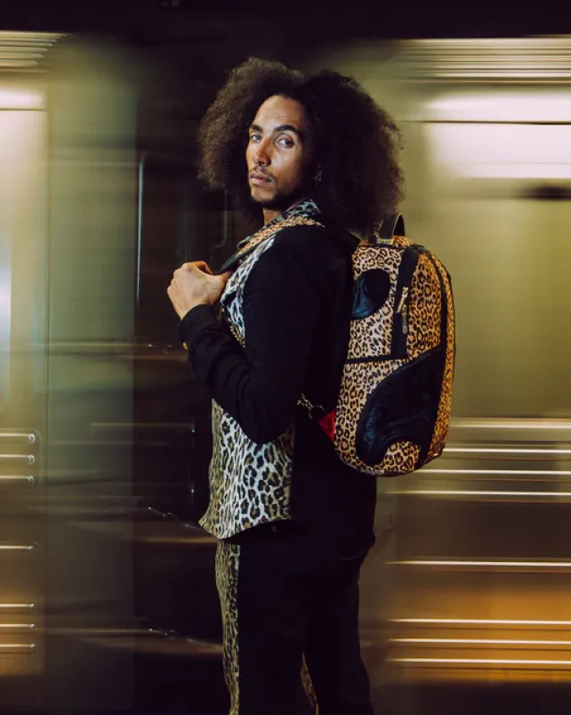 BACKPACKS>SPRAYGROUND AFRICAN INTELLIGENCE 9 COURAGE LIVES ON BACKPACK - SANDFLOWER COLLAB