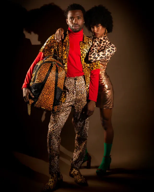 BACKPACKS>SPRAYGROUND AFRICAN INTELLIGENCE 9 COURAGE LIVES ON BACKPACK - SANDFLOWER COLLAB