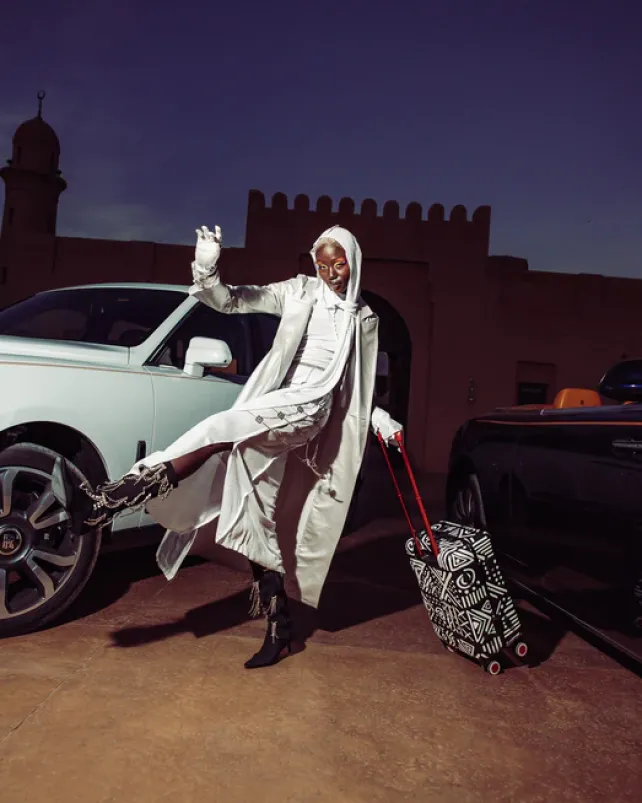 CARRY-ON LUGGAGE>SPRAYGROUND A.I.8 AFRICAN INTELLIGENCE - ORIGIN STORY SHARKNAUTICS HARDSHELL CARRY-ON LUGGAGE