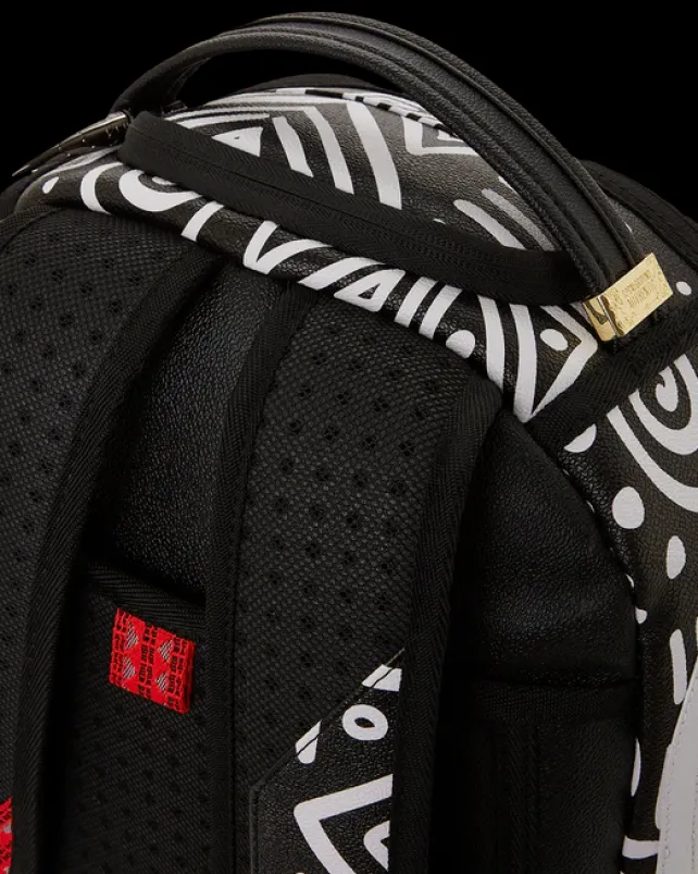 BACKPACKS>SPRAYGROUND A.I.8 AFRICAN INTELLIGENCE - ORIGIN STORY BACKPACK (DLXV)