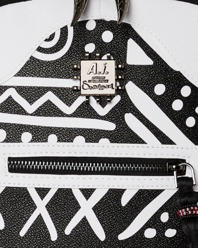 BACKPACKS>SPRAYGROUND A.I.8 AFRICAN INTELLIGENCE - ORIGIN STORY BACKPACK (DLXV)