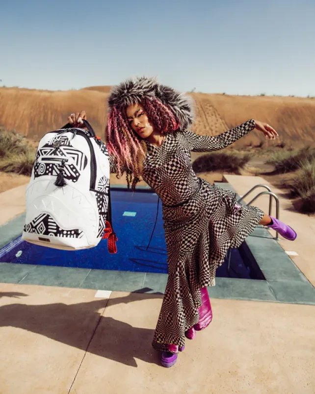 BACKPACKS>SPRAYGROUND A.I.8 AFRICAN INTELLIGENCE - ORIGIN STORY BACKPACK (DLXV)