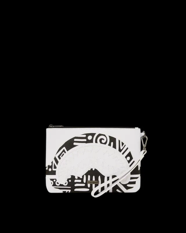 CROSSOVER CLUTCHES>SPRAYGROUND A.I.8 AFRICAN INTELLIGENCE - ORIGIN STORY CROSSOVER CLUTCH