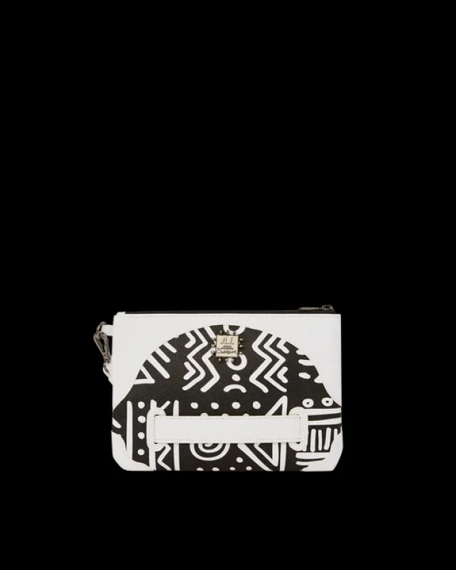CROSSOVER CLUTCHES>SPRAYGROUND A.I.8 AFRICAN INTELLIGENCE - ORIGIN STORY CROSSOVER CLUTCH