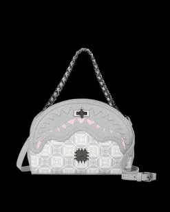 HANDBAGS>SPRAYGROUND A.I.8 AFRICAN INTELLIGENCE BOOKED u0026 BUSY SHARK HANDBAG