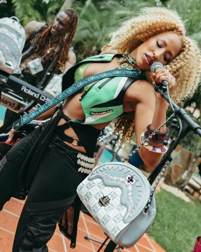 HANDBAGS>SPRAYGROUND A.I.8 AFRICAN INTELLIGENCE BOOKED u0026 BUSY SHARK HANDBAG