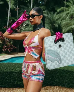 HANDBAGS>SPRAYGROUND A.I.8 AFRICAN INTELLIGENCE BOOKED u0026 BUSY CITY SAVVY HANDBAG