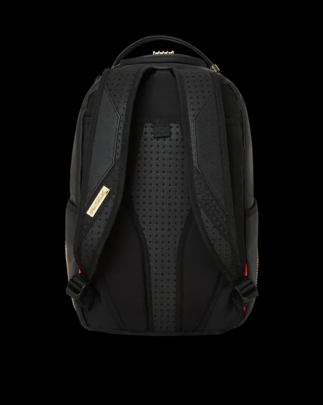 BACKPACKS>SPRAYGROUND A.I.8 AFRICAN INTELLIGENCE GUILDED LEOPARD BACKPACK (DLXV)