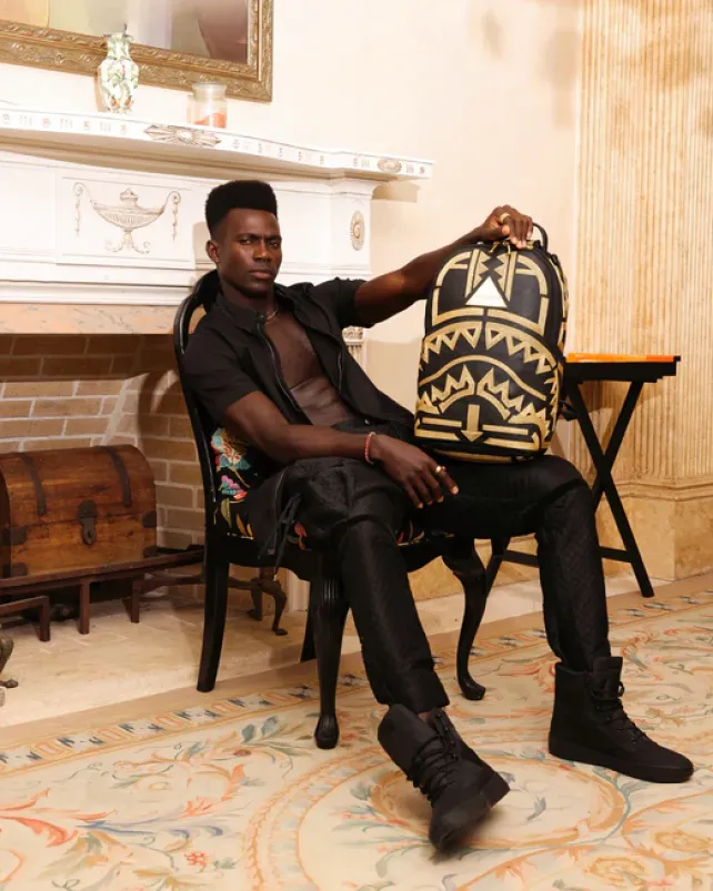 BACKPACKS>SPRAYGROUND A.I.8 AFRICAN INTELLIGENCE PATH TO THE FUTURE II BACKPACK (DLXV)