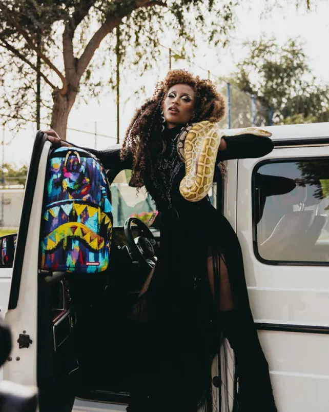 BACKPACKS>SPRAYGROUND A.I.8 AFRICAN INTELLIGENCE PLANET UTOPIA BACKPACK (DLXV)