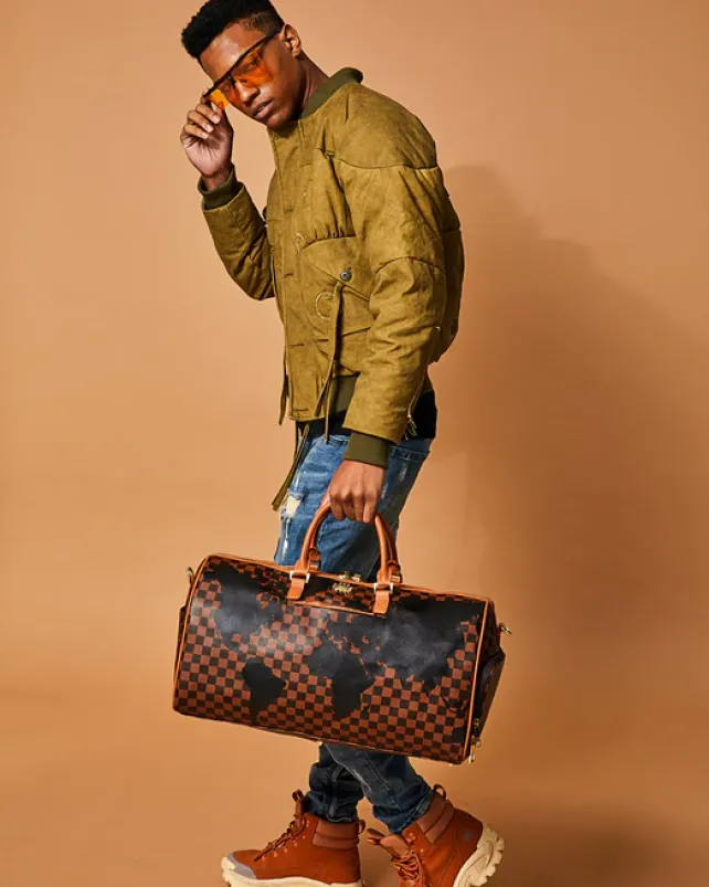 DUFFLES>SPRAYGROUND A.i.5 GLOBAL DUFFLE