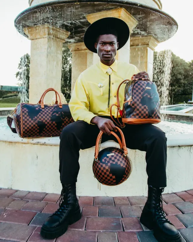 DUFFLES>SPRAYGROUND A.i.5 GLOBAL DUFFLE