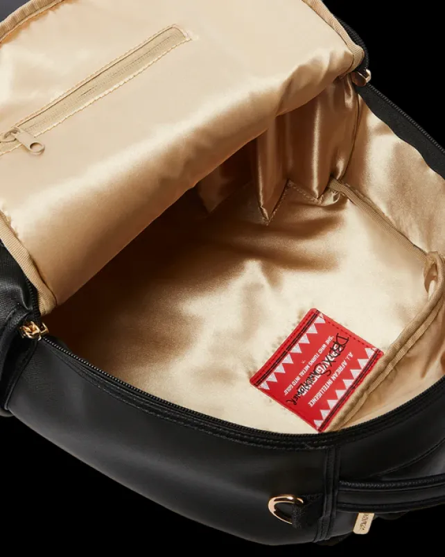 BACKPACKS>SPRAYGROUND A.i.3 SHARK BITE BLACK GOLD BACKPACK (DLXV)