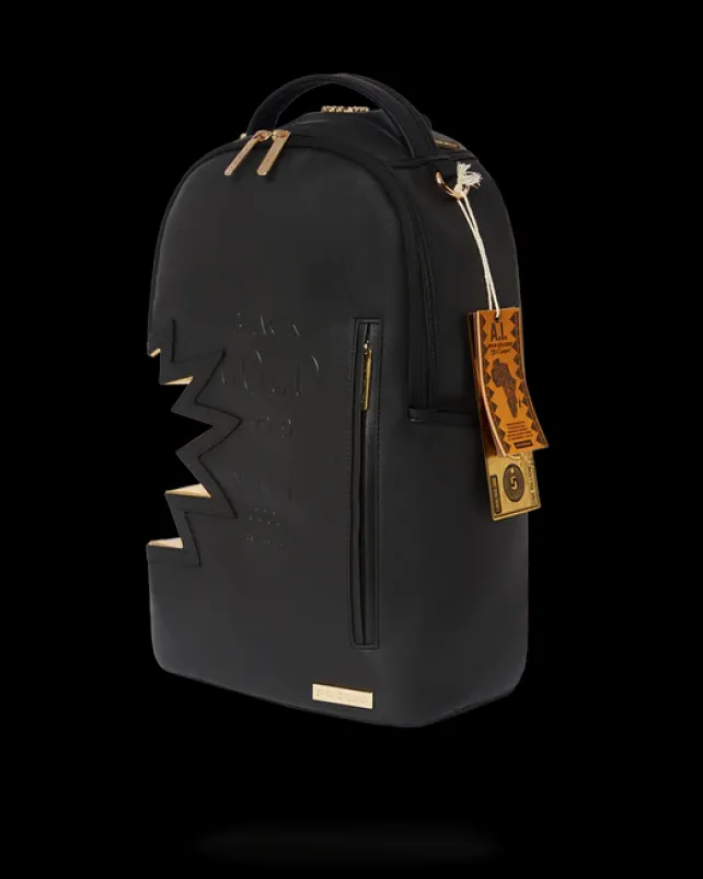 BACKPACKS>SPRAYGROUND A.i.3 SHARK BITE BLACK GOLD BACKPACK (DLXV)
