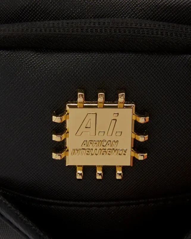 BACKPACKS>SPRAYGROUND A.i.3 SHARK BITE BLACK GOLD BACKPACK (DLXV)