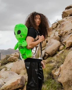 TEDDY BEAR BACKPACKS|BACKPACKS>SPRAYGROUND ALIEN PLUSH BACKPACK