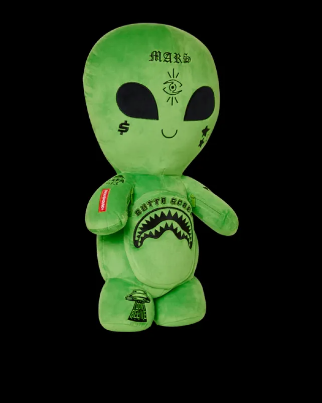 TEDDY BEAR BACKPACKS|BACKPACKS>SPRAYGROUND ALIEN PLUSH BACKPACK